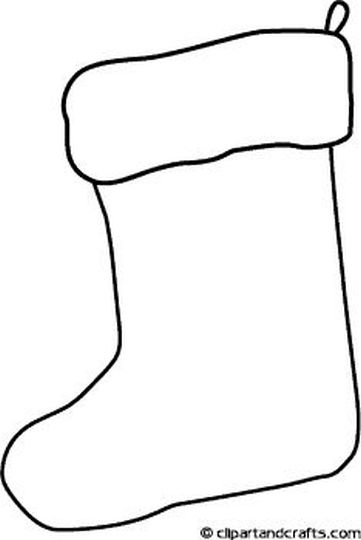 Christmas Stocking Coloring Pages For Kids - Part 1